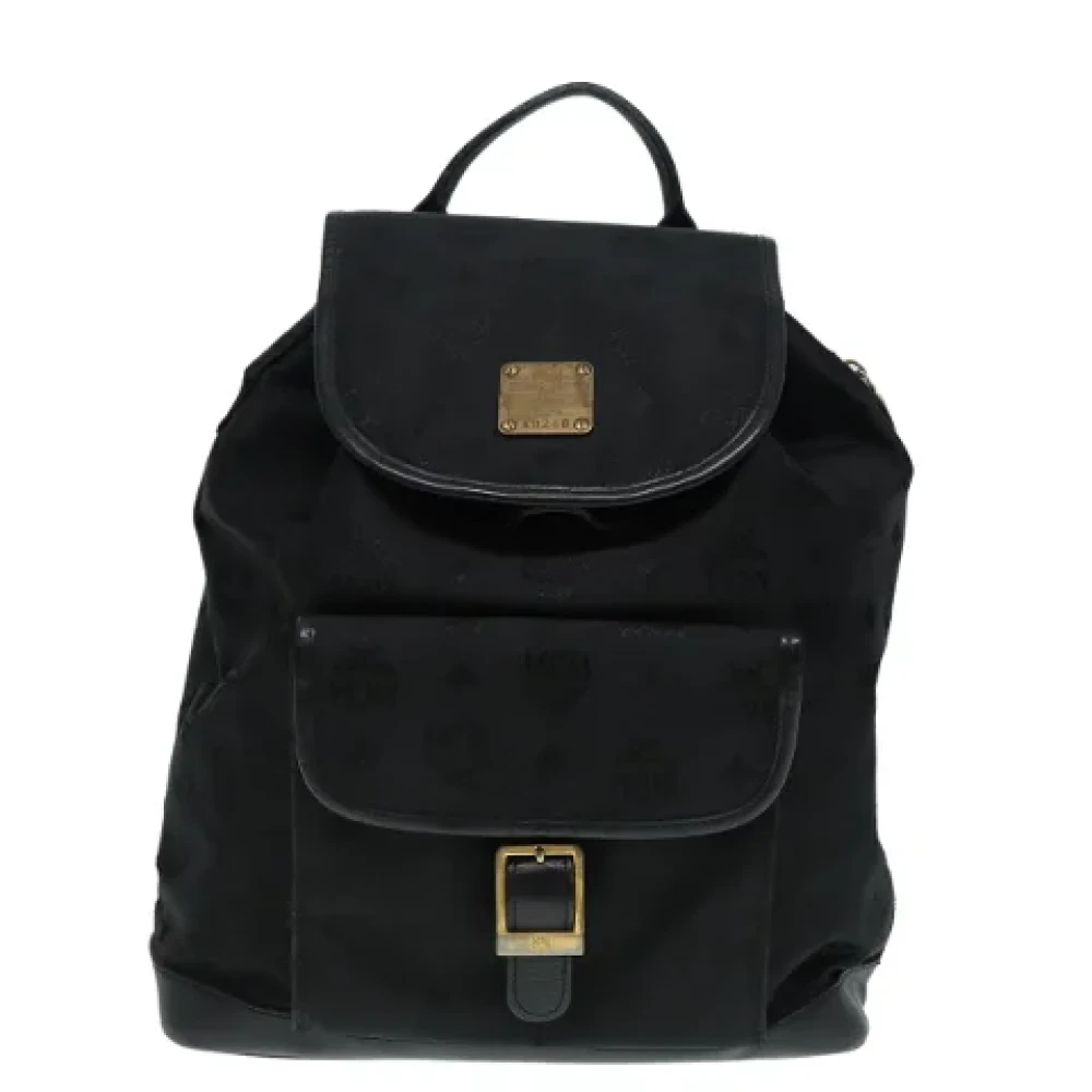 MCM Pre-owned Leather backpacks Black Dames