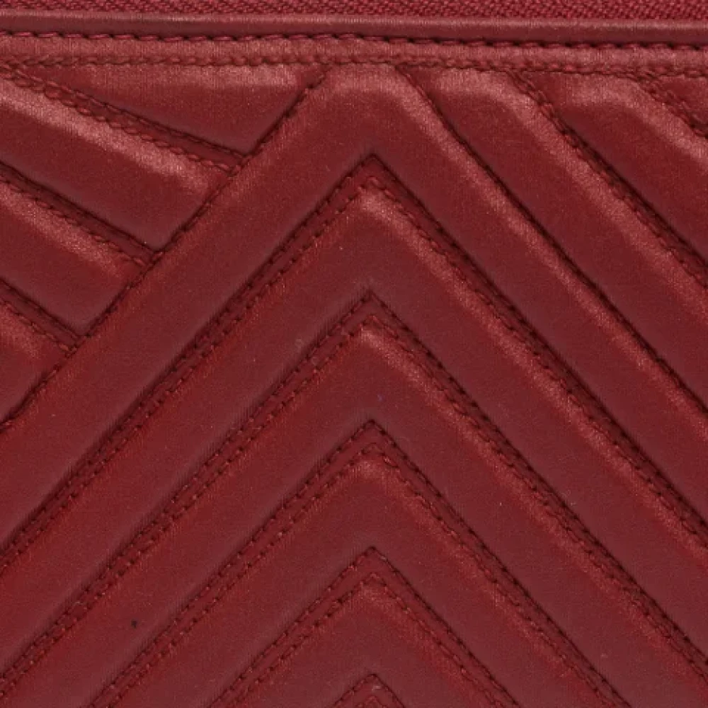 Valentino Vintage Pre-owned Fabric wallets Red Dames