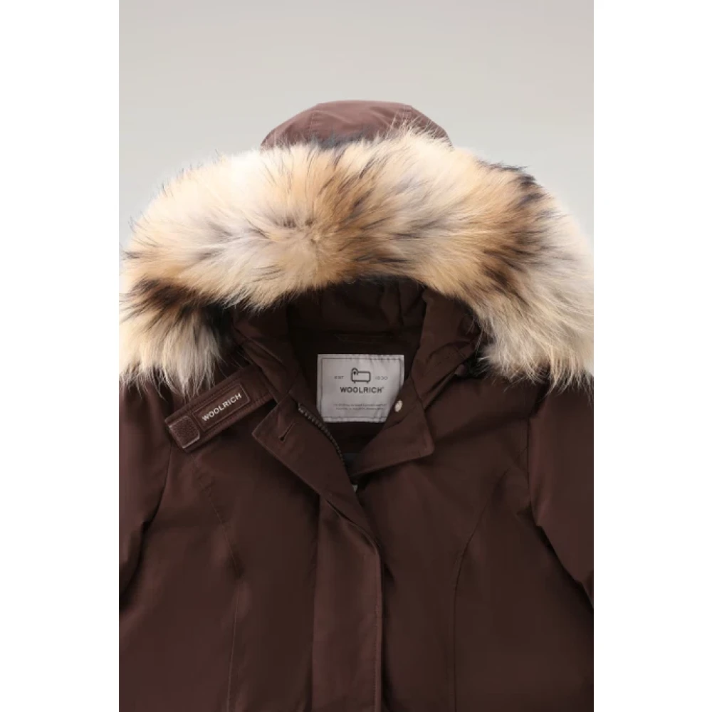 Woolrich Luxury Arctic Parka Bruin Brown Dames