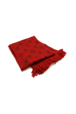 Pre-owned Echarpe Logomania Wool Silk Scarf