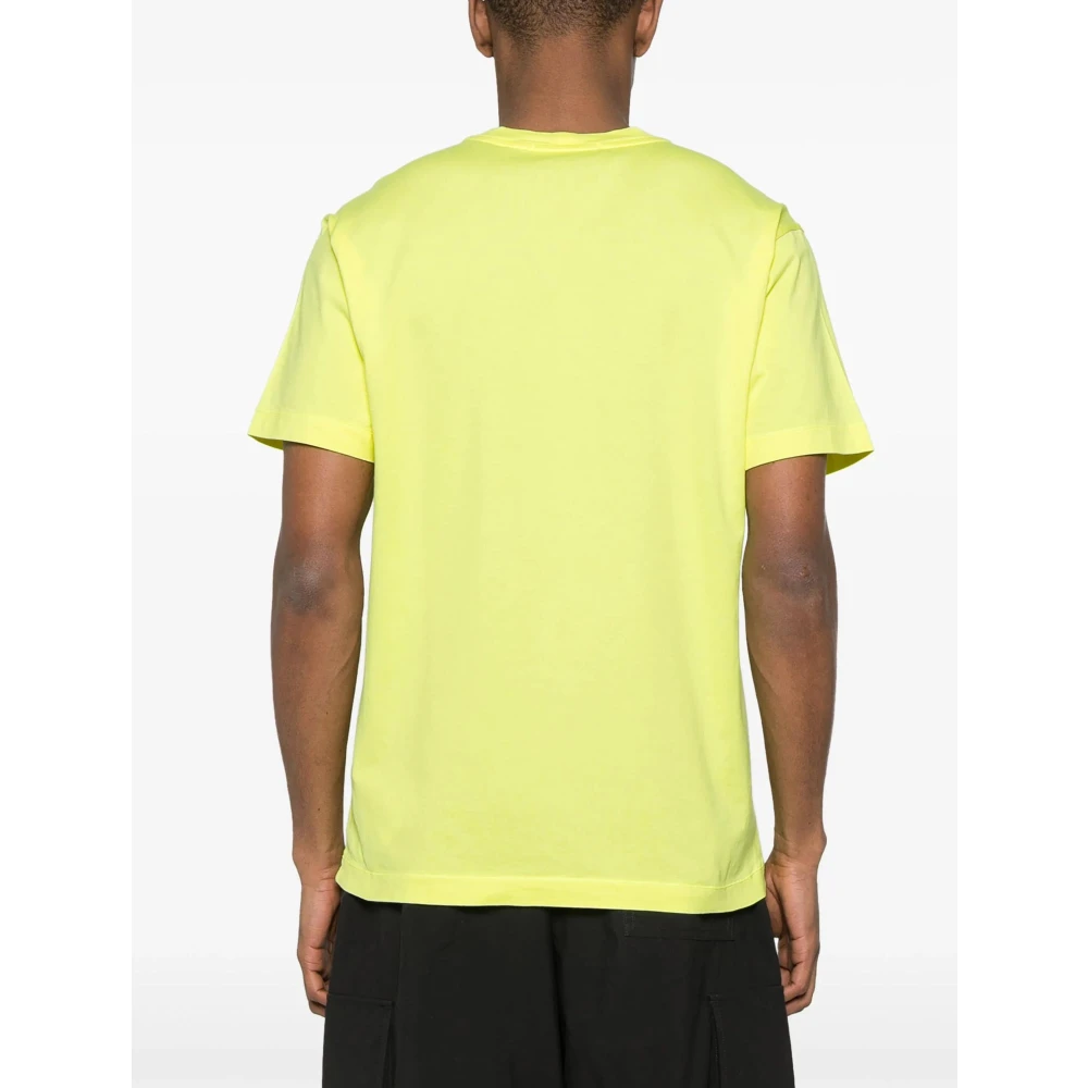 Stone Island T-Shirts Yellow Heren