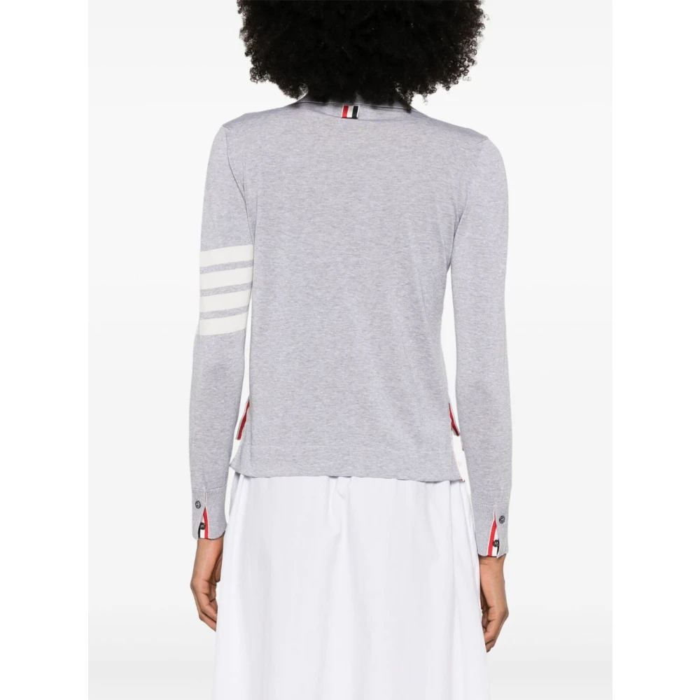 Thom Browne Lichtgrijs Button-Up Overhemd Gray Dames