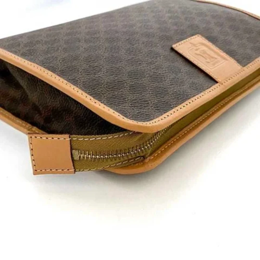 Celine Vintage Pre-owned Leather celine-bags Beige Dames