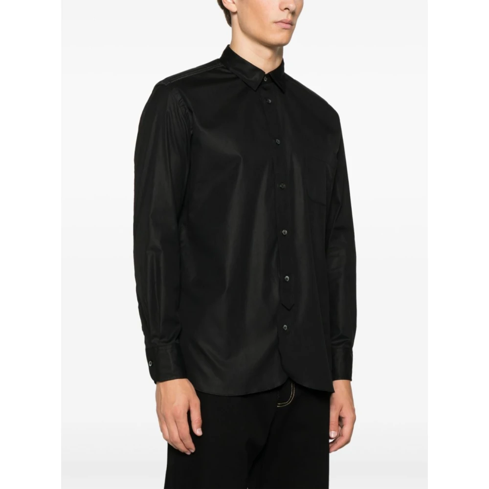 Junya Watanabe Zwarte Katoenen Overhemdjasje Black Heren