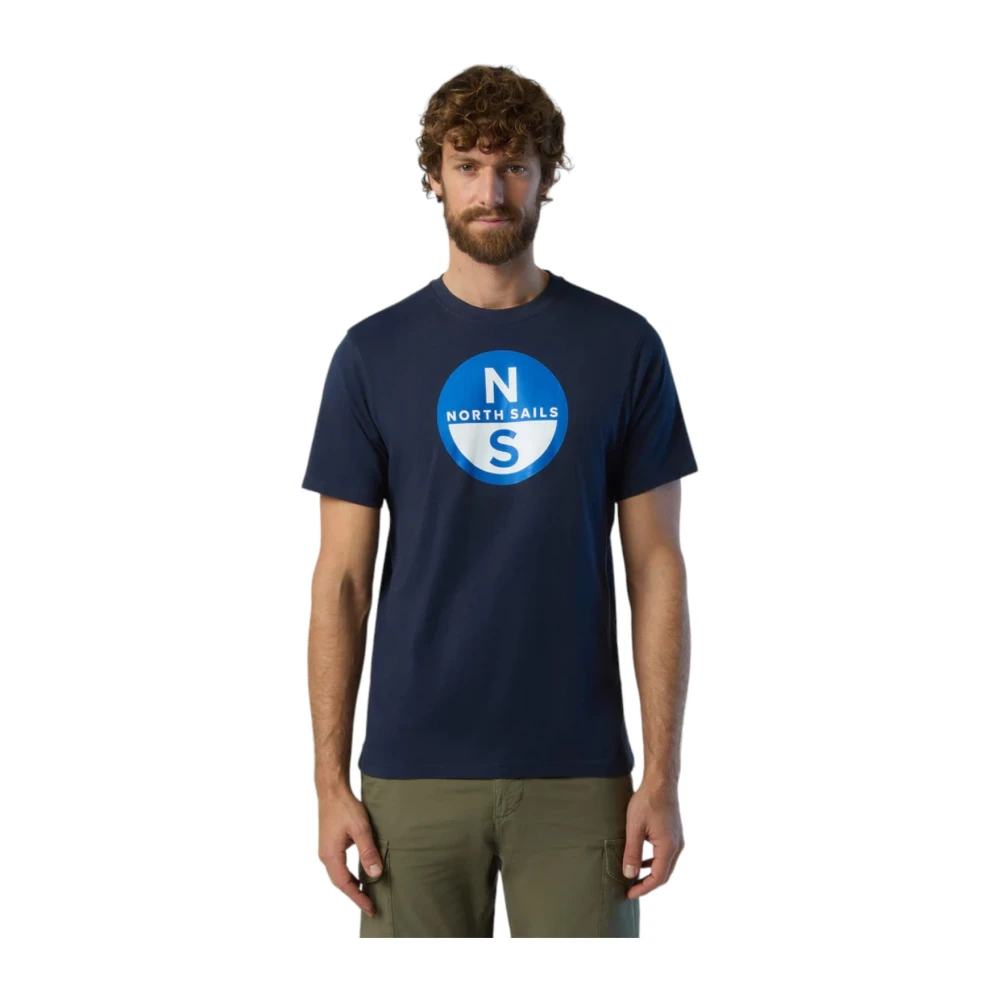 North Sails Korte Mouw T-shirt Blue Heren