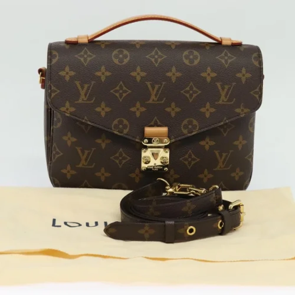 Louis Vuitton Vintage Pre-owned Canvas handbags Brown Dames