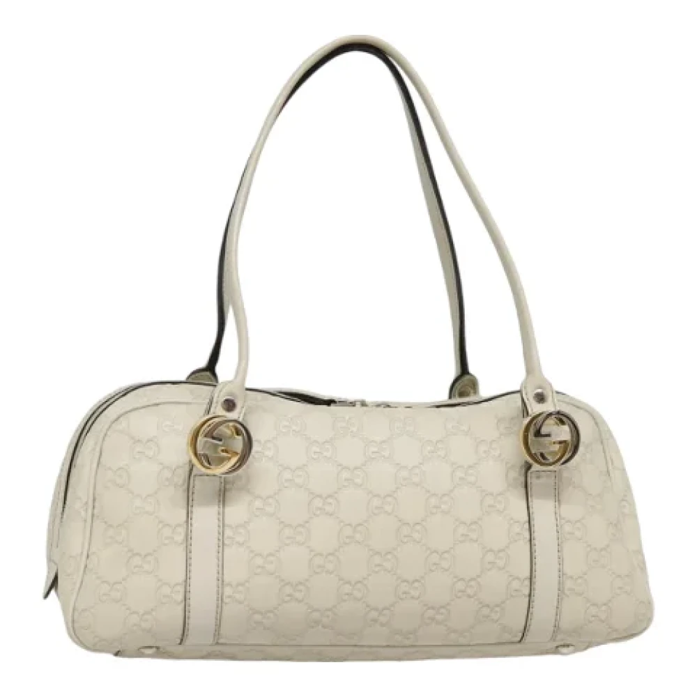 Gucci Vintage Pre-owned Leather handbags White Dames