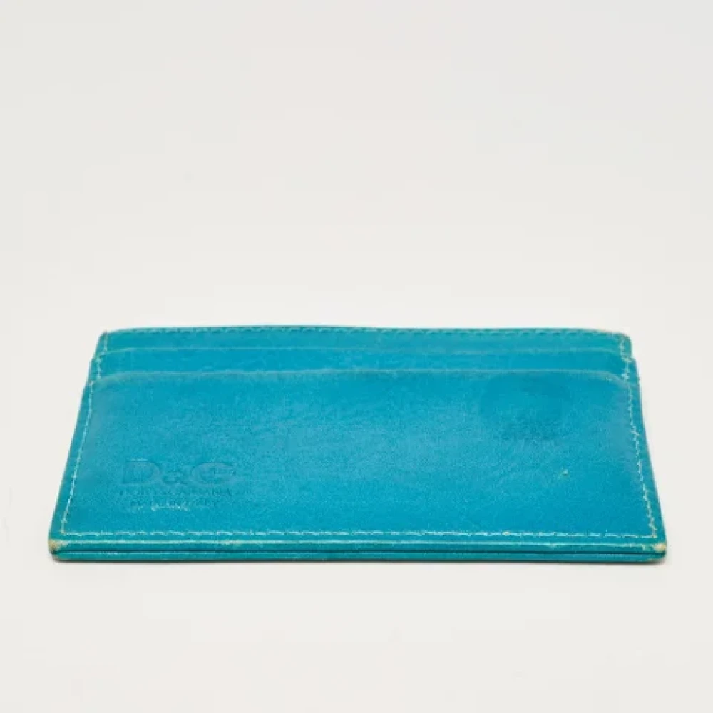 Dolce & Gabbana Pre-owned Leather wallets Blue Dames