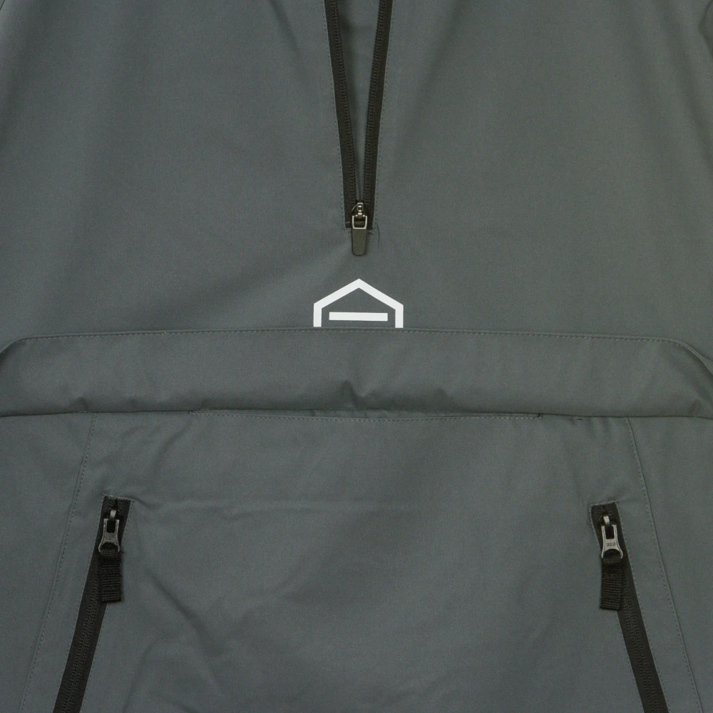 Dolly Noire Grijze Windbreaker Anorak Jas voor Mannen Gray Heren