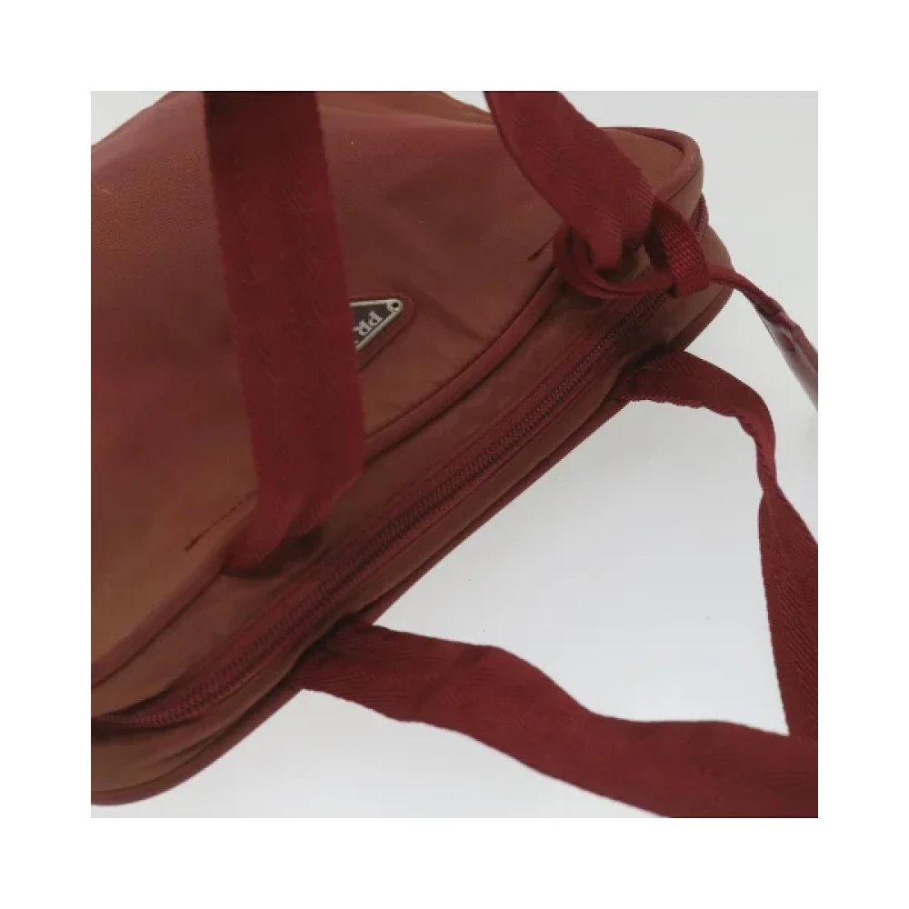 Prada Vintage Pre-owned Nylon handbags Red Dames