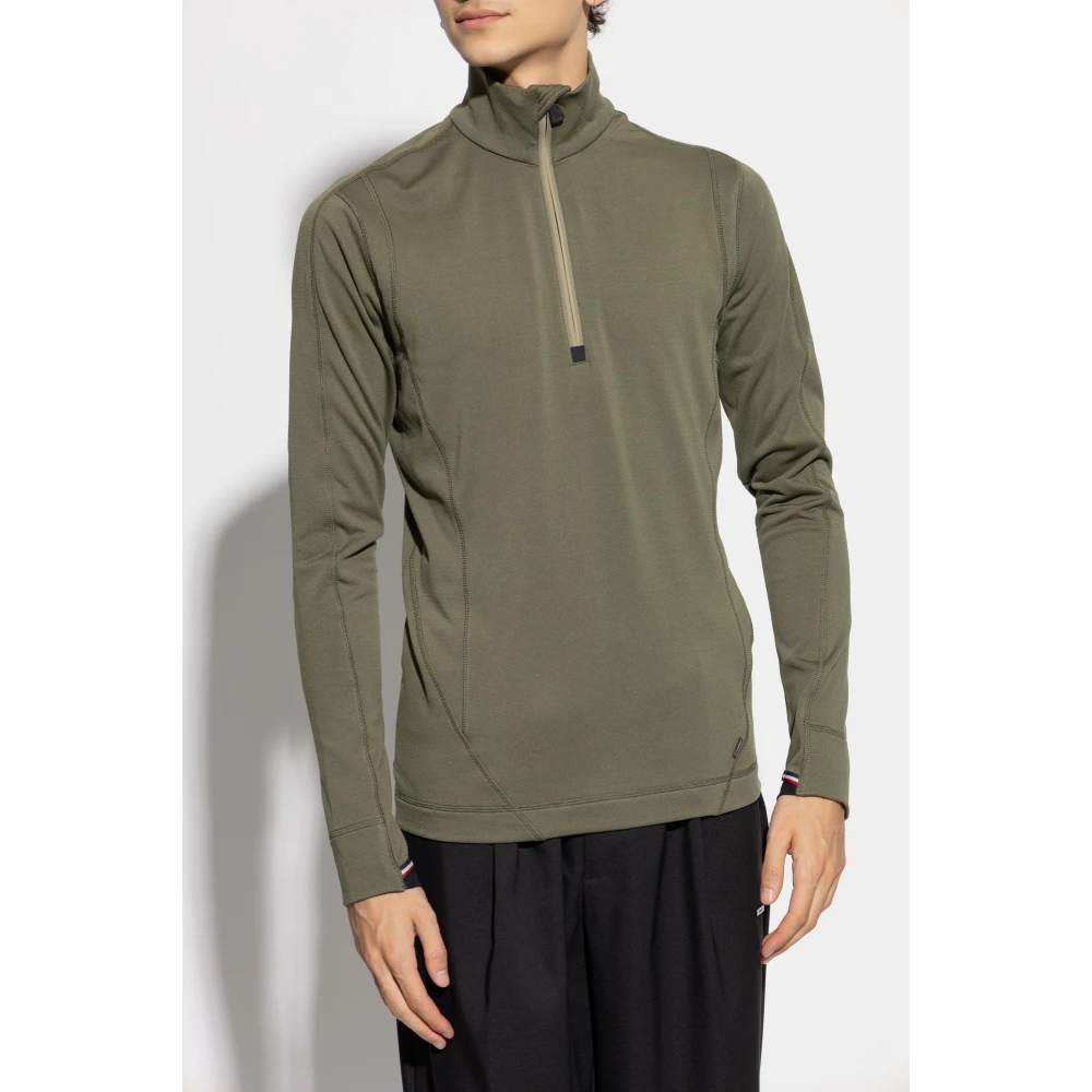Moncler Logo sweatshirt Green Heren