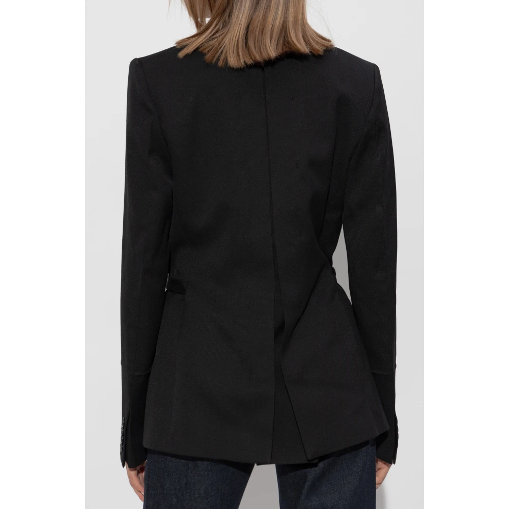 Victoria Beckham Tie-Waist Blazer Black Dames