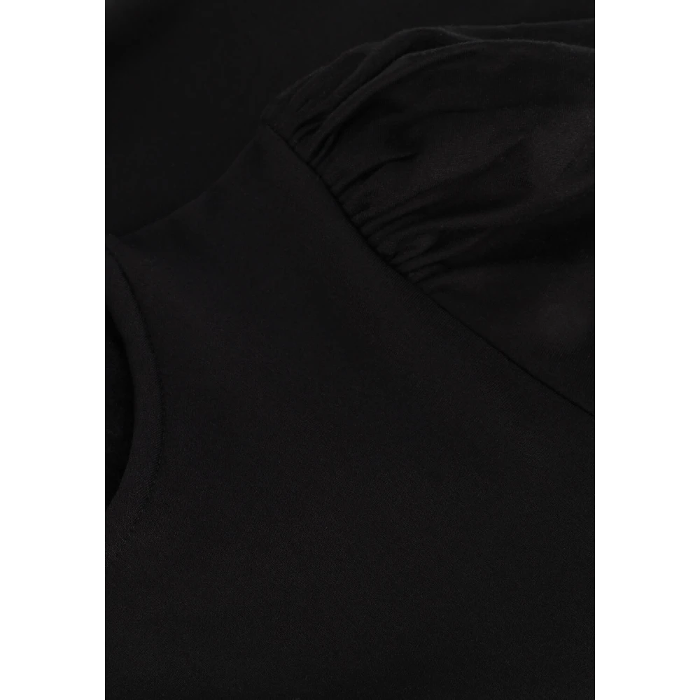 Gestuz Zwarte Ballonmouw Blouse Black Dames