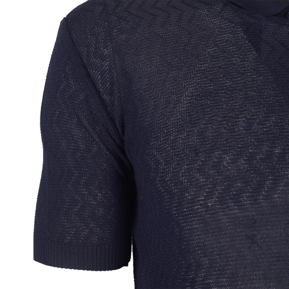 Xagon Man Polo Shirt met knoopsluiting Blue Heren