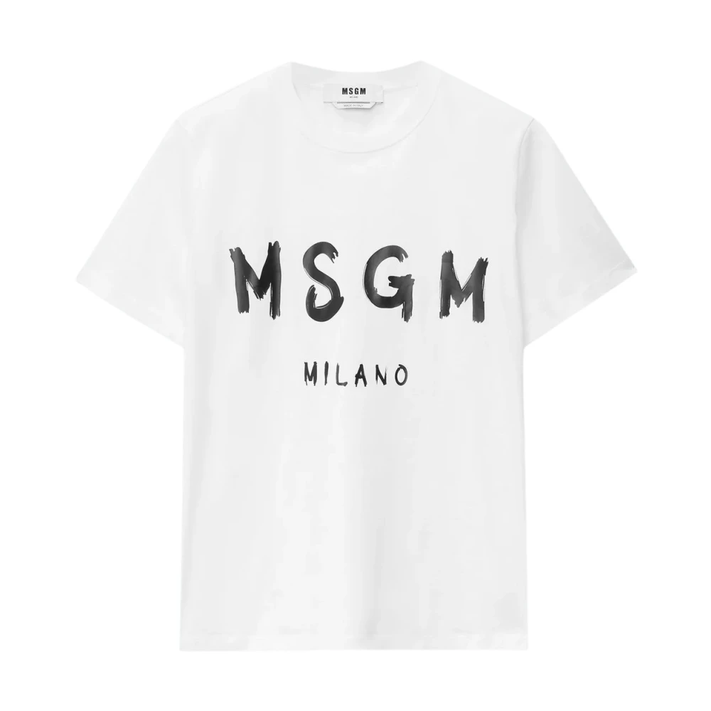 Msgm - Tops > T-Shirts - White - Msgm - Modalova