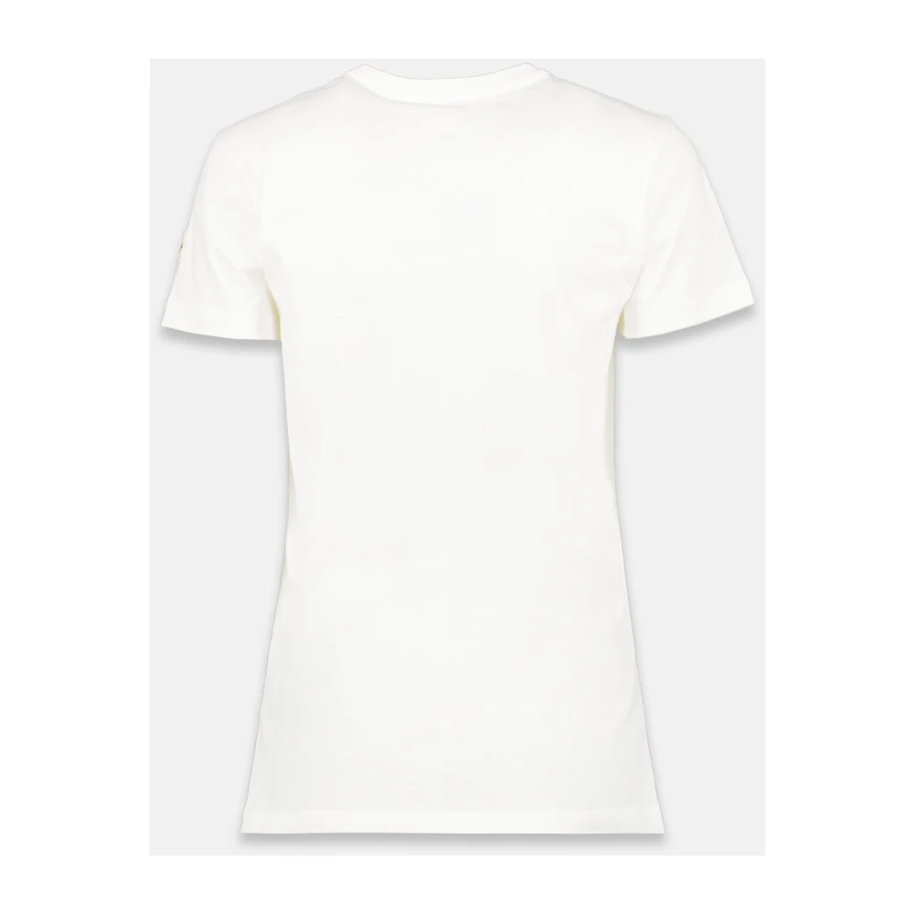 Moncler Logo T-shirt Lente-Zomer 2025 Vrouwen White Dames
