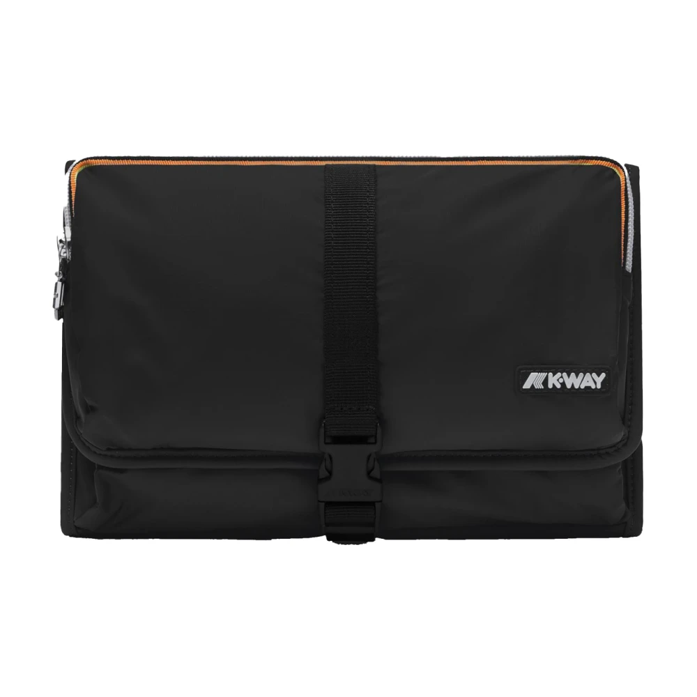 K-Way Unisex Zwart Tassen One Size, Beauty Case Accessoires