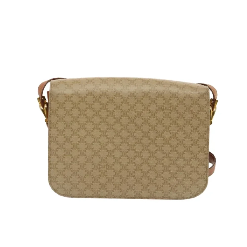 Celine Vintage Pre-owned Canvas celine-bags Beige Dames