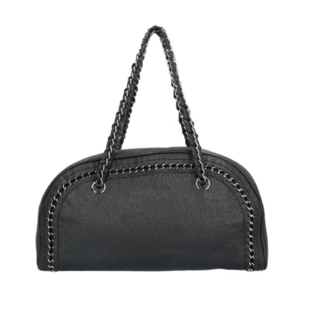 Chanel Vintage Pre-owned Leather handbags Black Dames