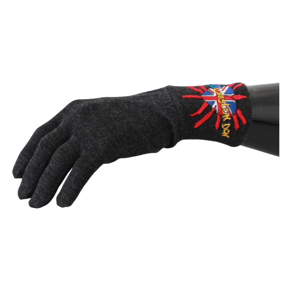 Dolce & Gabbana Gloves Gray Unisex