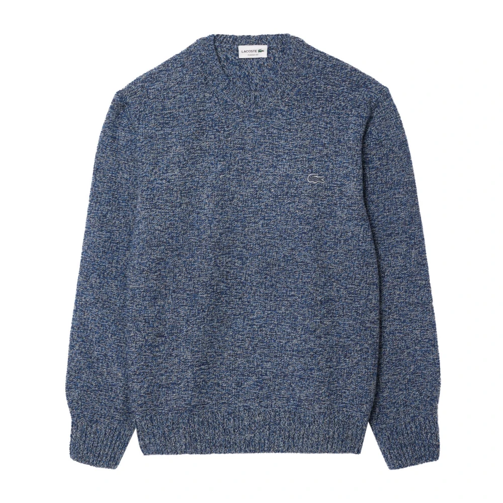 Lacoste Heren Mouline Gebreide Trui Blue Heren