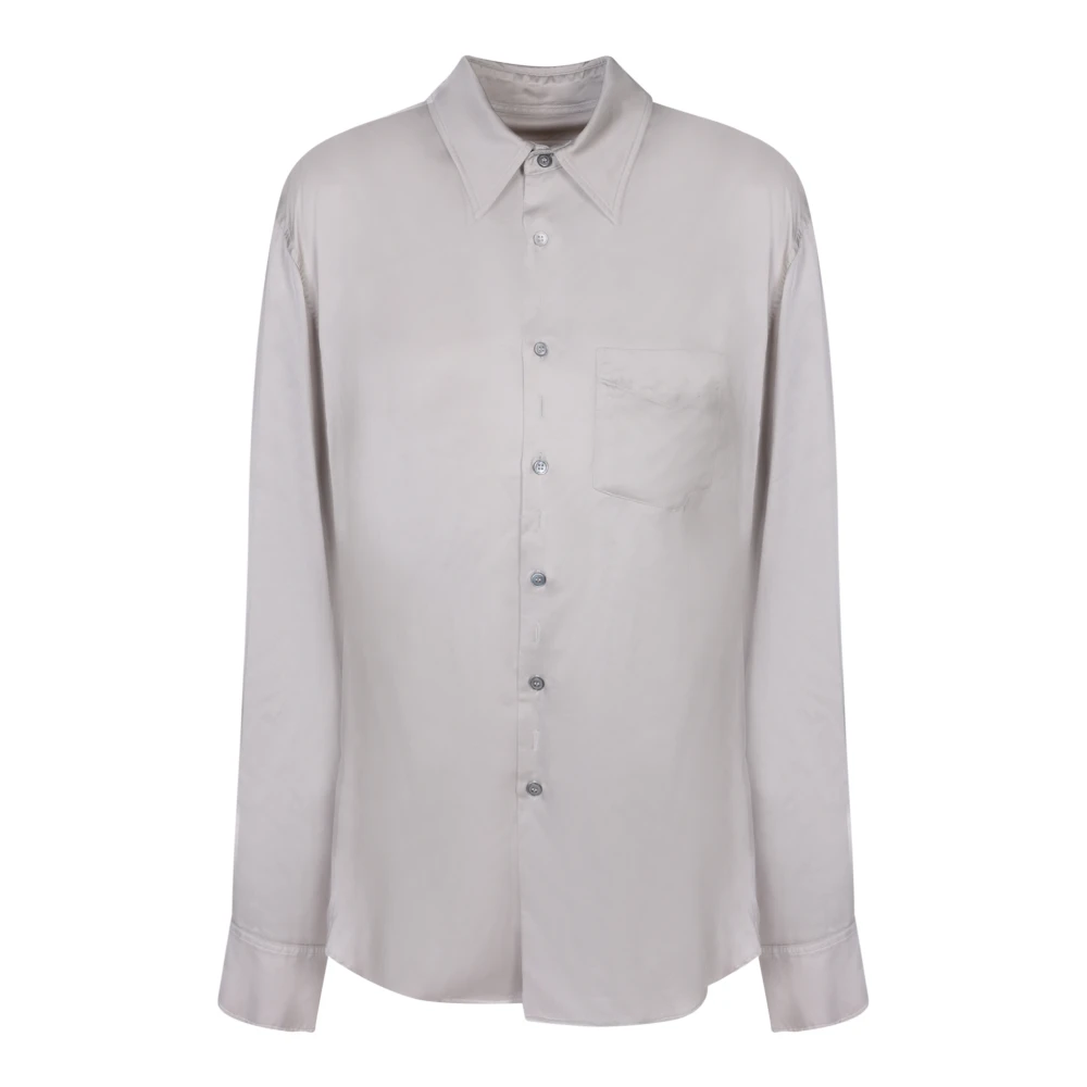 MM6 Maison Margiela Viscose Blouse Gray Dames