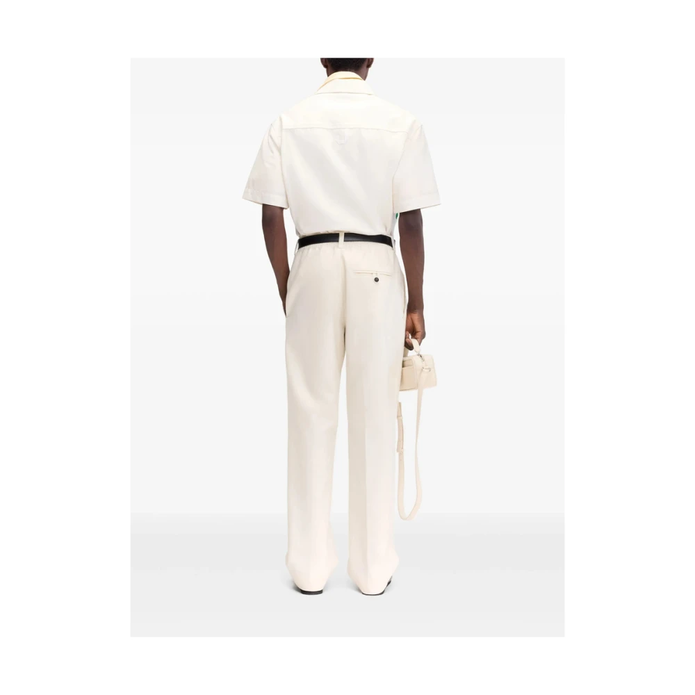 Jacquemus Beige Palmboomprint Shirt Multicolor Heren