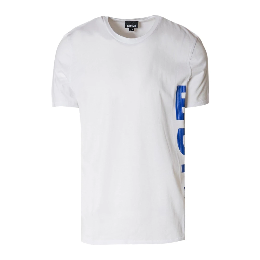 Just Cavalli Heren Bedrukt T-shirt White Heren