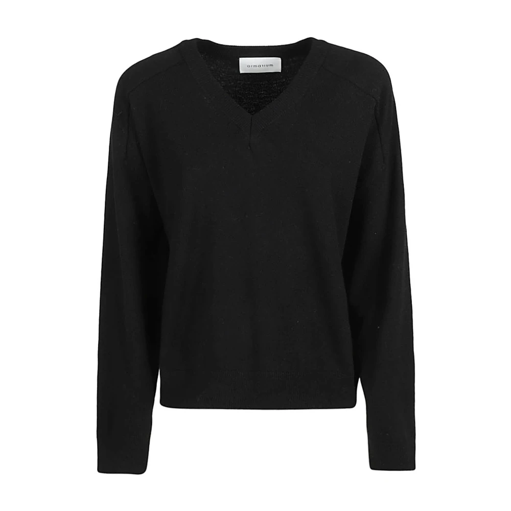 Armarium V-neck Knitwear Black Dames