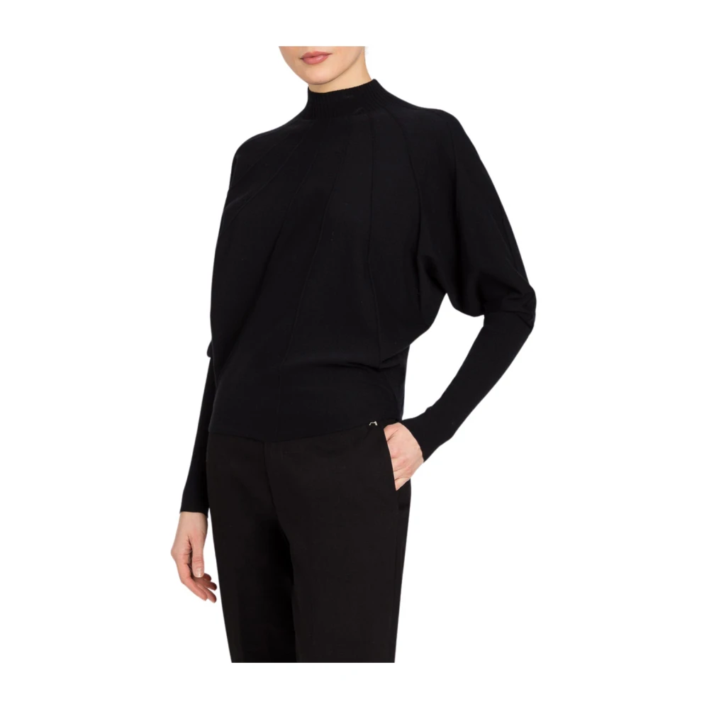 Actitude Zwarte coltrui trandy stijl Black Dames