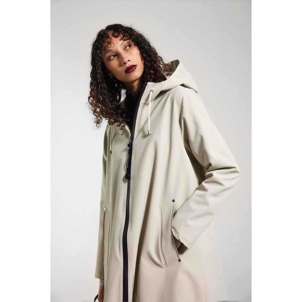 Stutterheim Lichtgewicht Rits Matte Regenjas Beige Dames