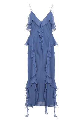 silk-ruffled-dress
