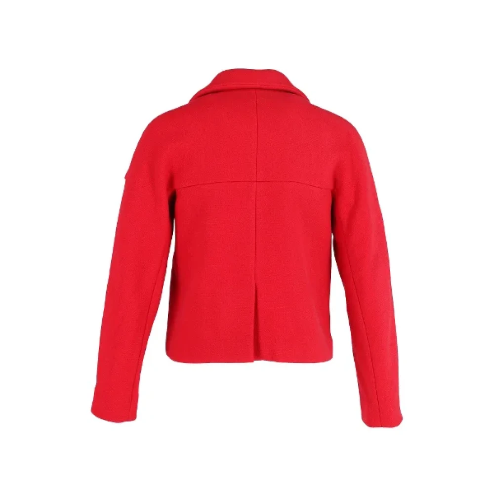 Marni Pre-owned Wool outerwear Red Dames