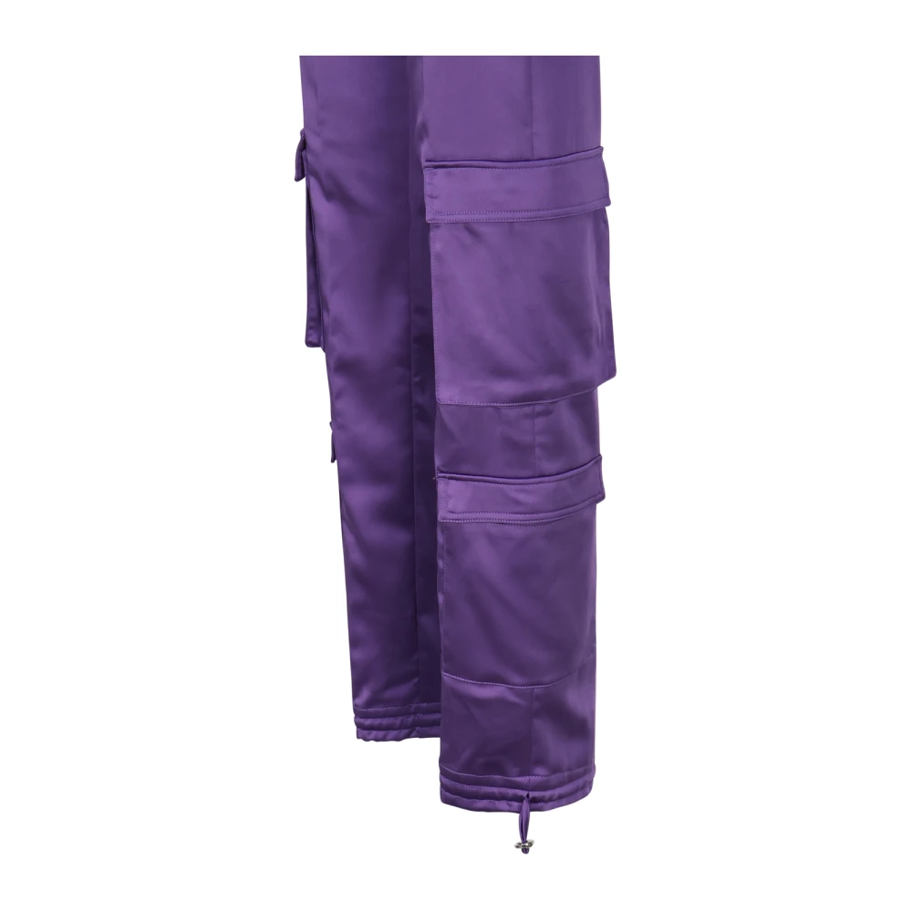 Dondup Paarse Katoen Elastan Broek Purple Dames