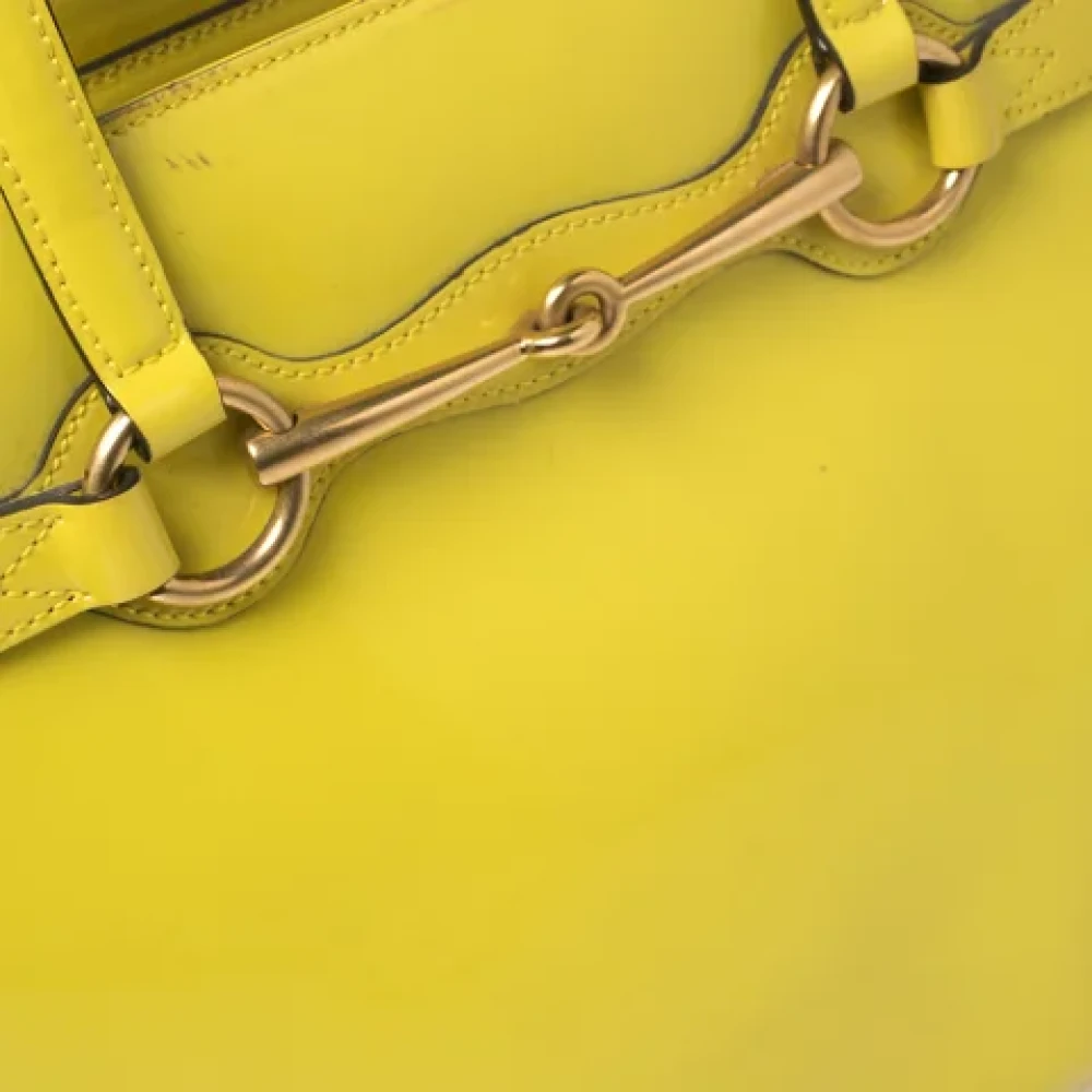 Gucci Vintage Pre-owned Leather totes Yellow Dames