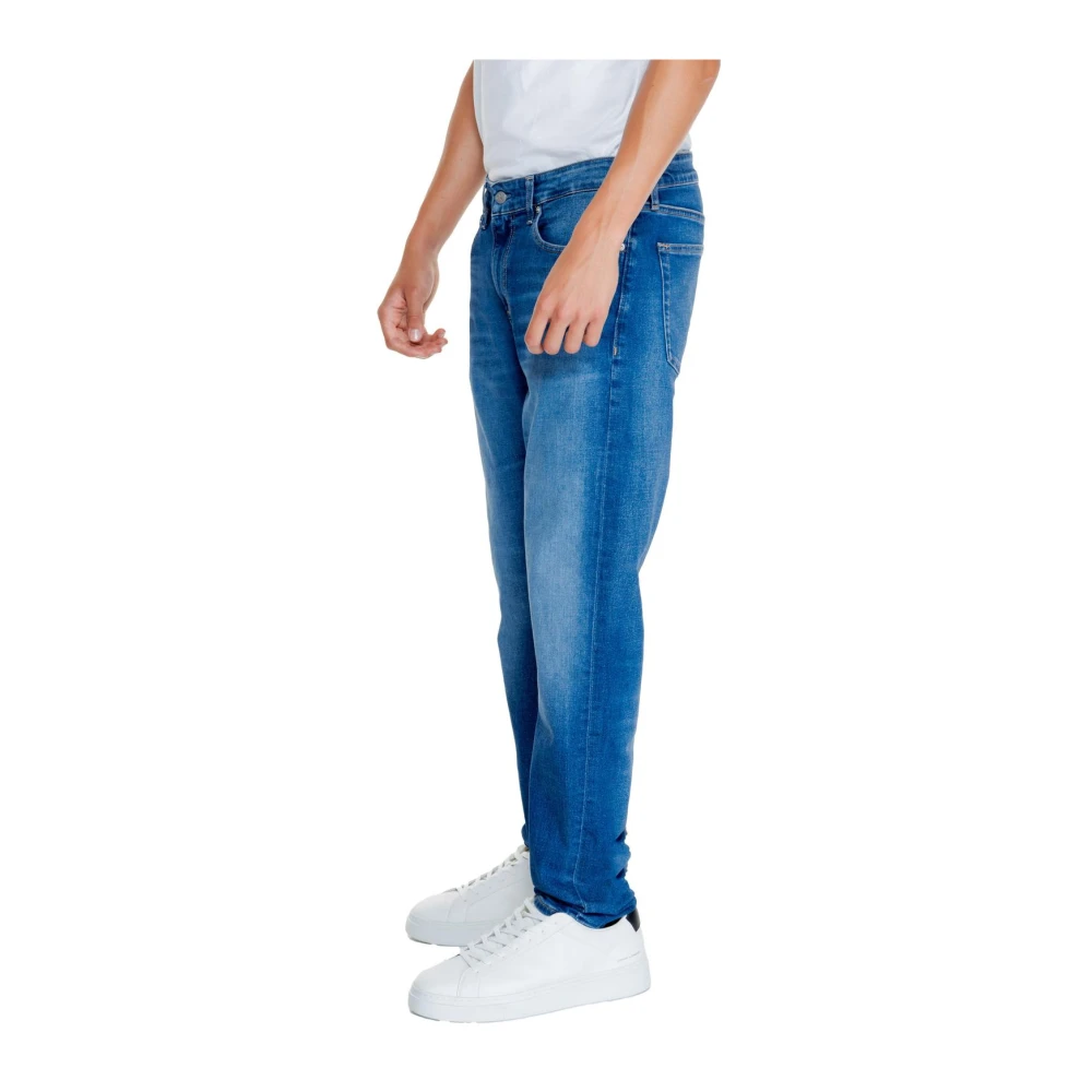 Calvin Klein Jeans Klassieke Stijl Blauwe Jeans met Zakken Blue Heren