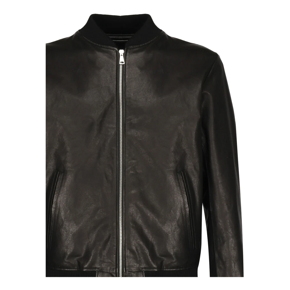 Giuliano Galiano Zwarte Bomberjack Natuurlijke Heren Black Heren