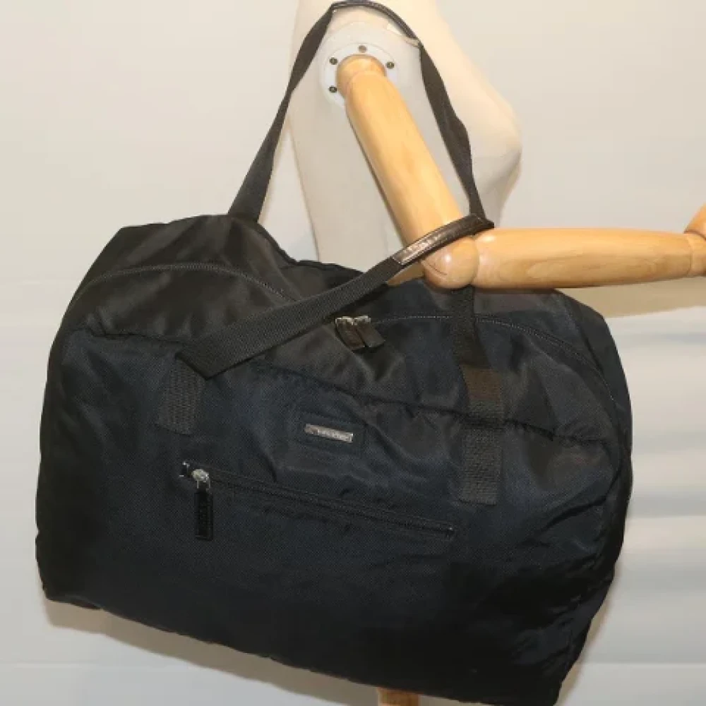 Gucci Vintage Pre-owned Fabric handbags Black Dames