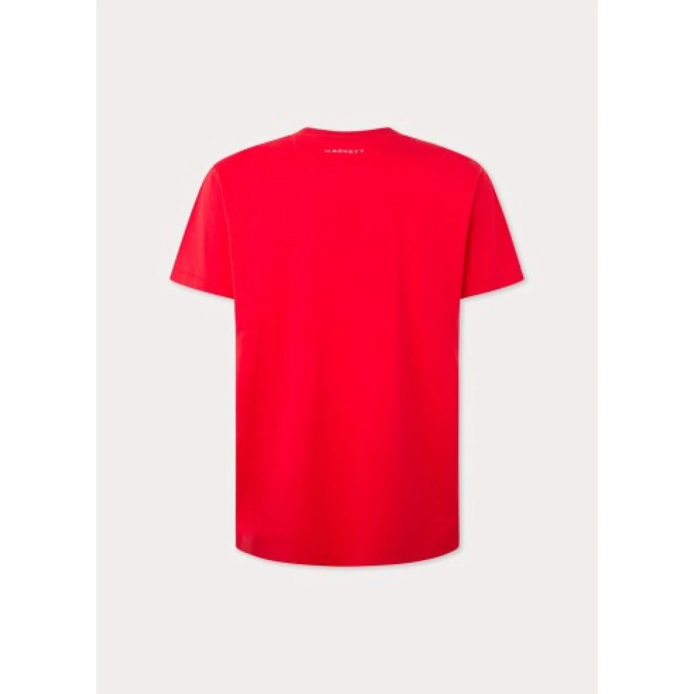 Hackett Heren Katoenen T-Shirt Red Heren
