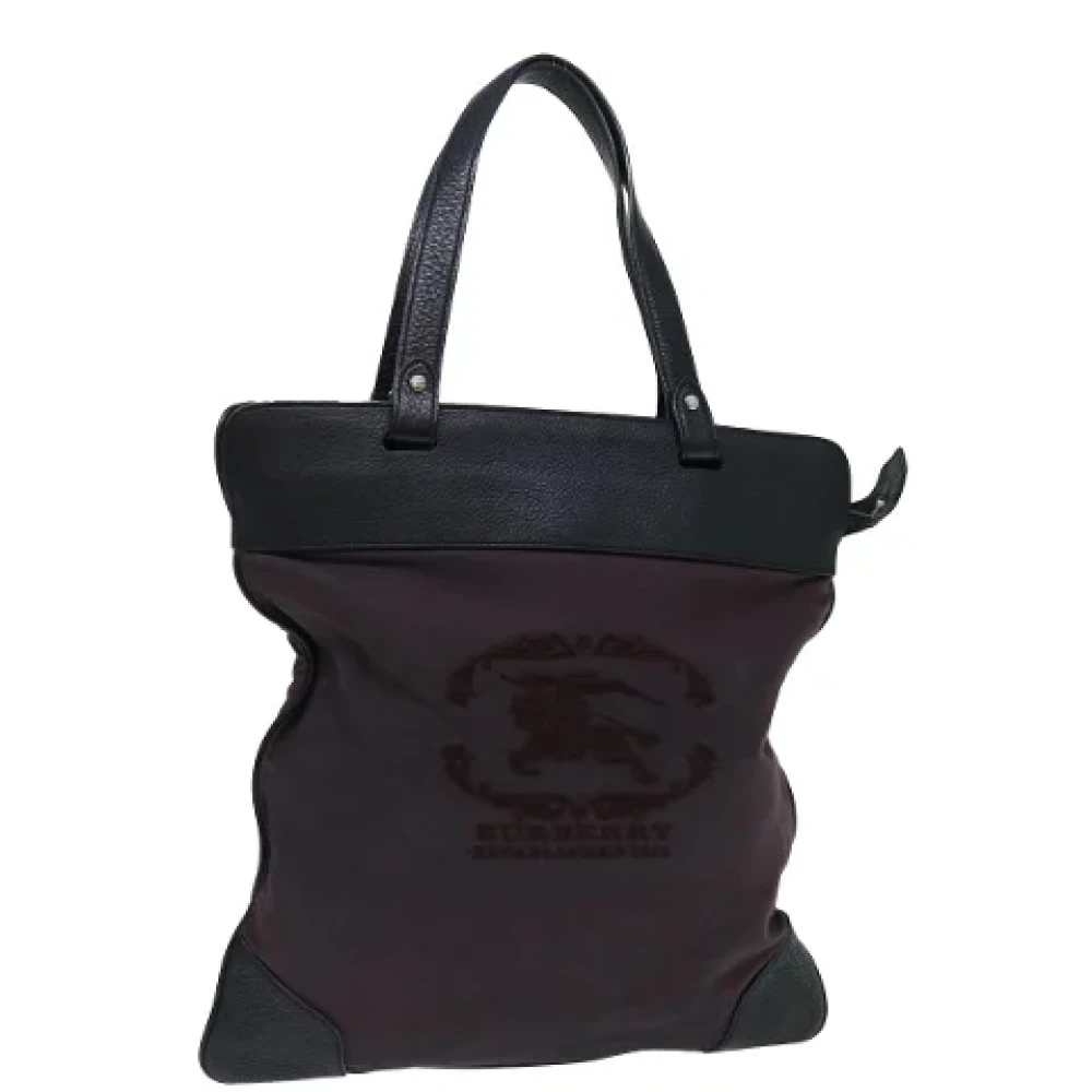 Burberry Vintage Pre-owned Canvas totes Red Dames