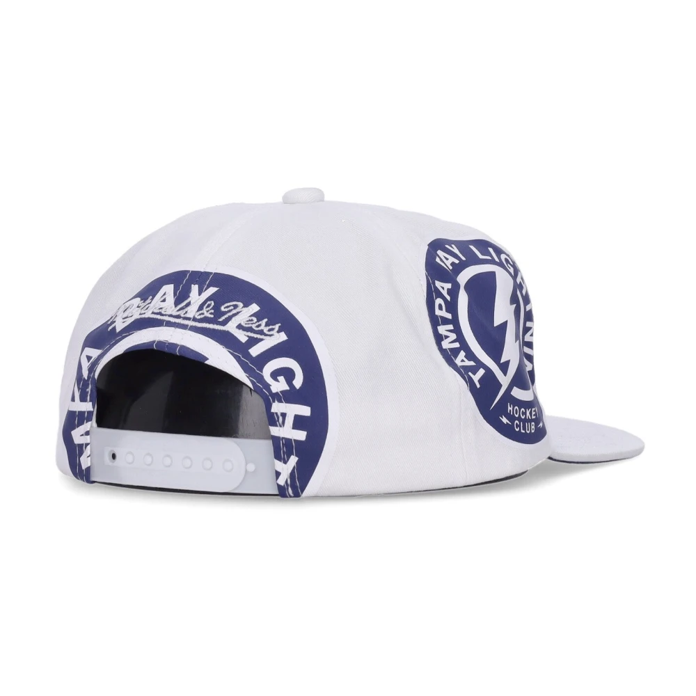 Mitchell & Ness Tampa Bay Lightning Flat Brim Cap White Heren