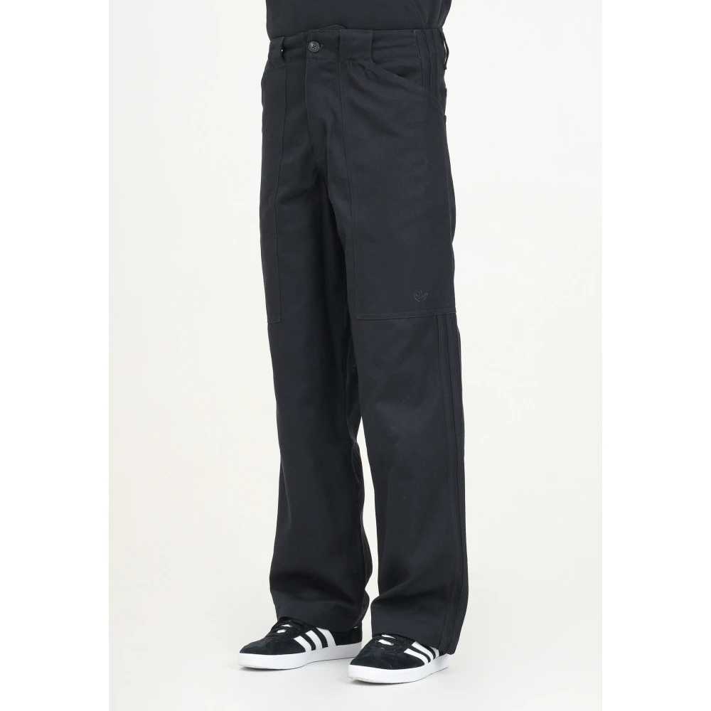 adidas Originals Zwarte Cargo Broek Premium Essentials Black Heren