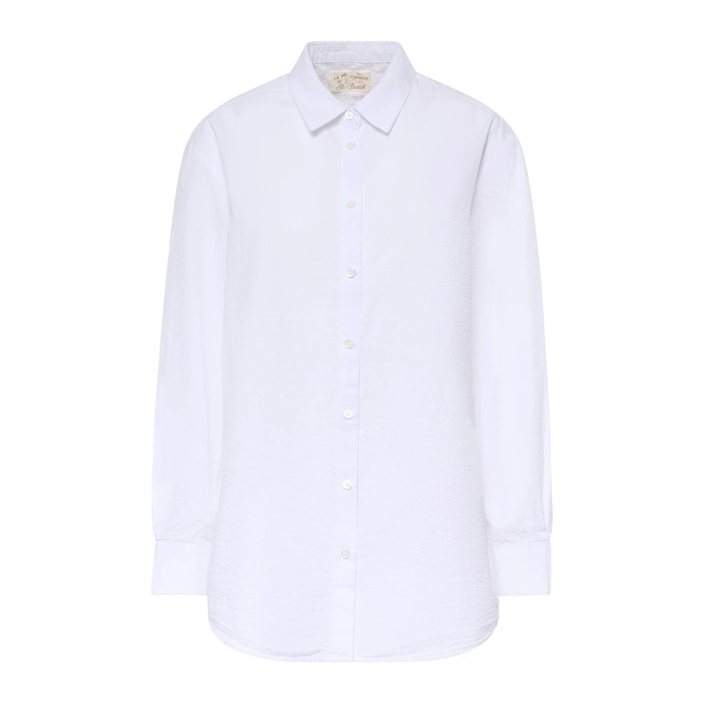Mc2 Saint Barth Women's White Shirts, M, Brigitte Shirt
