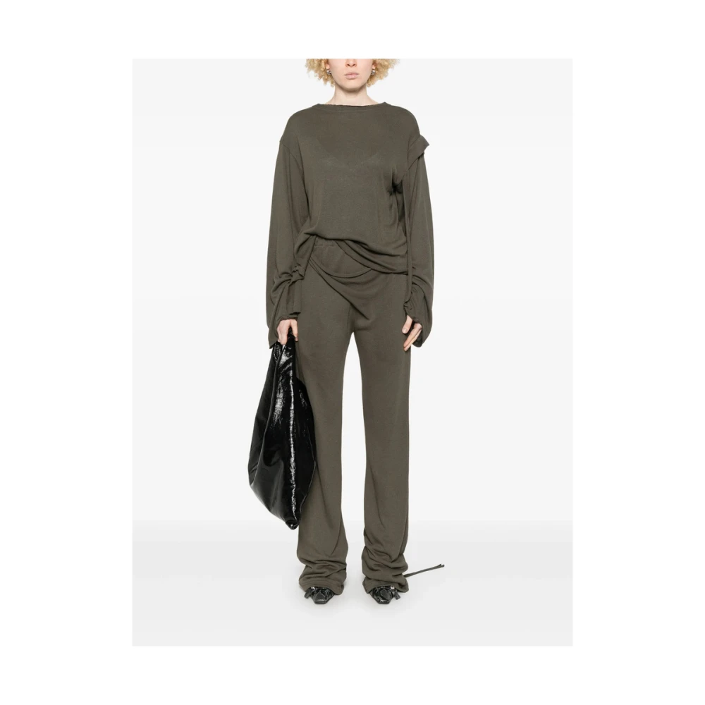 Ottolinger Donkergroene Crew Neck Sweater Green Dames