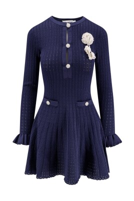 navy-crochet-flower-mini-dress