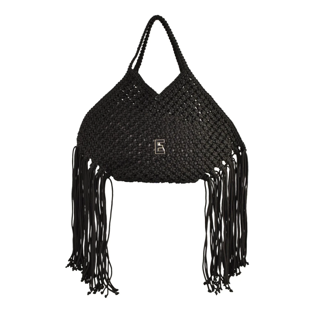 Ermanno Scervino Tote Rina Tas in Polyestermix Black Dames