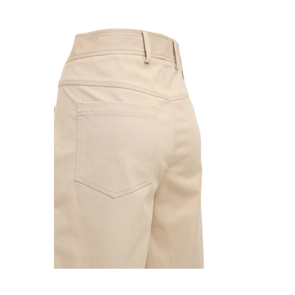 Moncler Culottes in katoen-elastaanmix Beige Dames