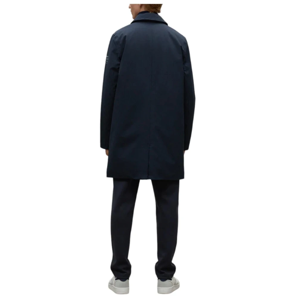Ecoalf Klassieke Hampshirealf Jas voor de Winter Blue Heren