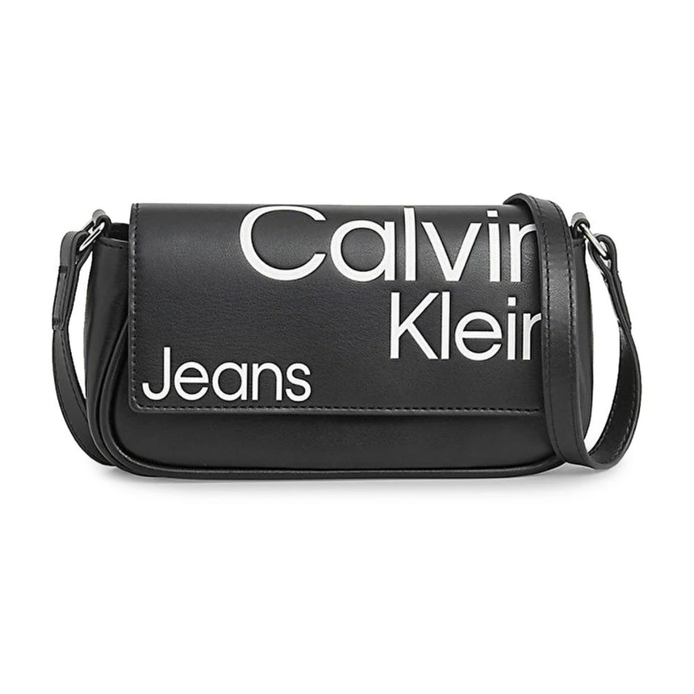 Calvin Klein Magnetische Crossbody Tas met Interne Zak Black Dames