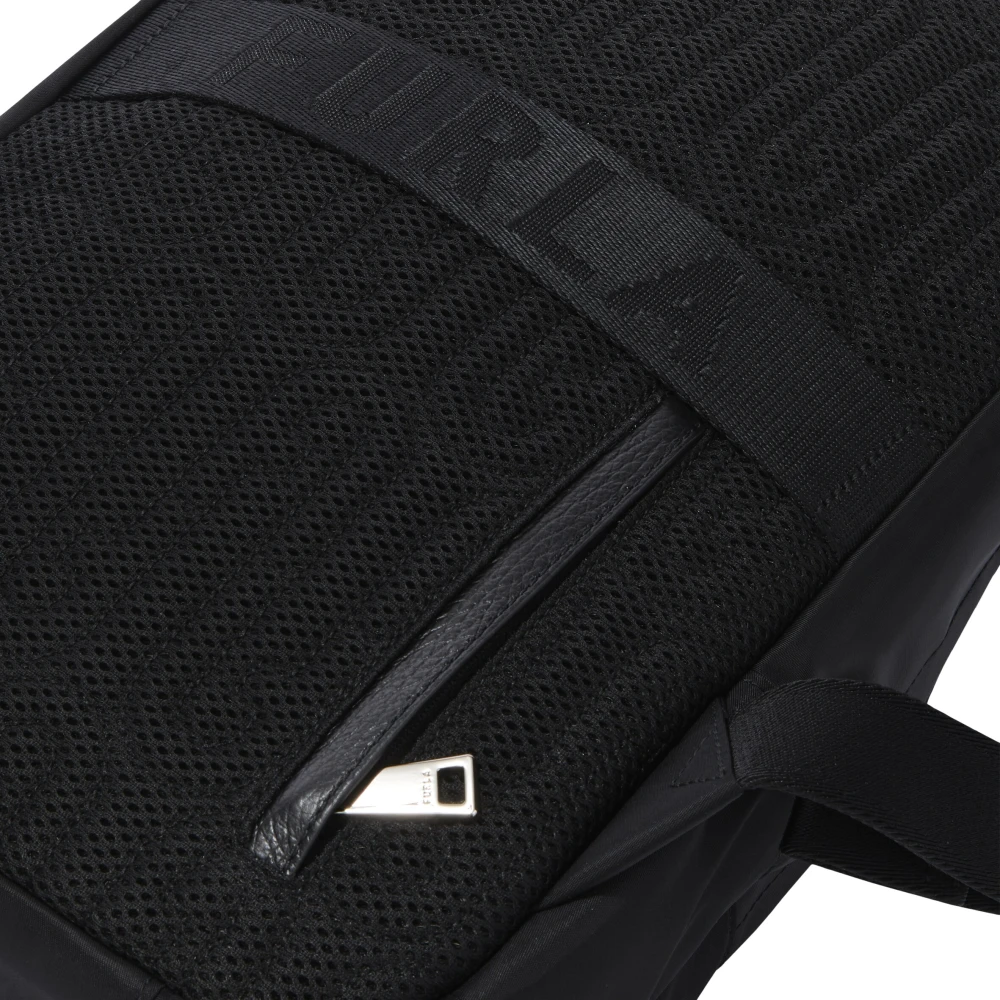 Furla Functionele Nylon Rugzak met Arch Logo Black Dames